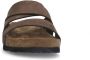 Manfield Heren Bruine nubuck slippers - Thumbnail 3