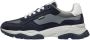 Van Lier Raptor chunky suède sneakers donkerblauw - Thumbnail 2