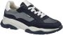Van Lier Raptor chunky suède sneakers donkerblauw - Thumbnail 3