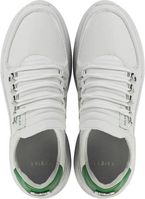 Nubikk Roque Roman M leren sneakers wit groen