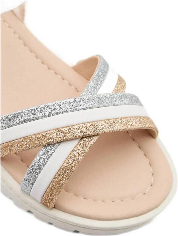 sandalen wit zilver goud