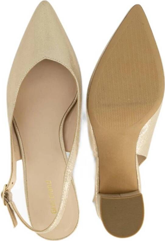 slingback pumps goud