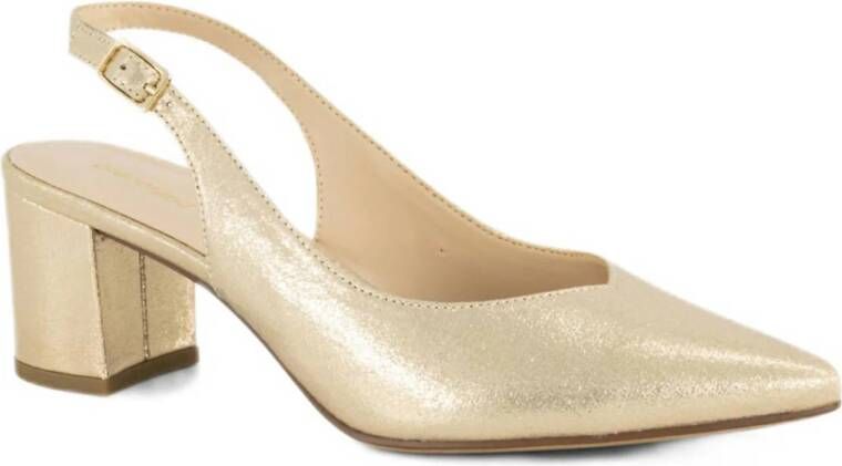 slingback pumps goud