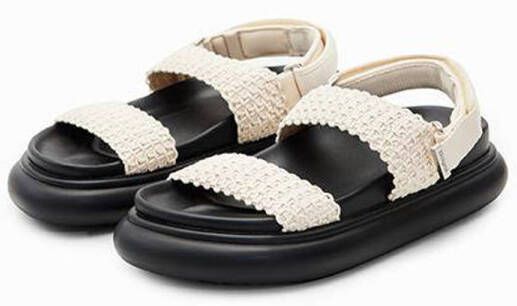 Desigual sandalen zwart wit