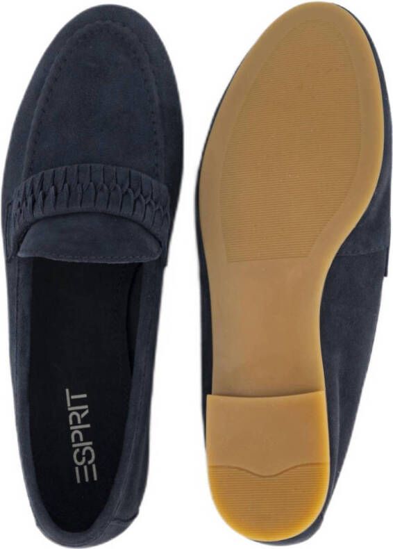 ESPRIT suède loafer blauw