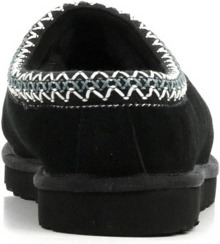 UGG Pantoffels Heren Sloffen Instappers Wol Harde zool Dichte hiel Tasman Zwart