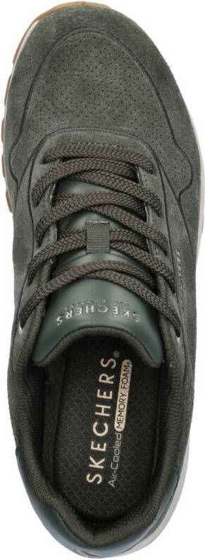 Skechers Uno Rugged suède sneakers donkergroen