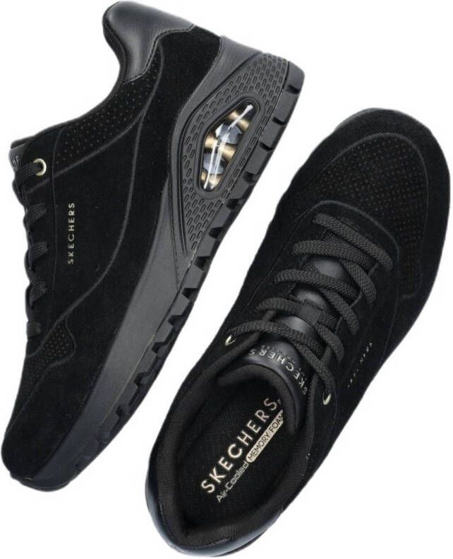 Skechers Uno Rugged suède sneakers zwart
