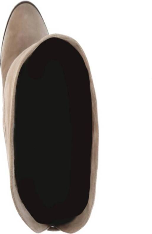 Manfield x Interieurvanmies suède laarzen beige