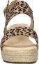Dolcis espadrilles met panterprint beige zwart - Thumbnail 3