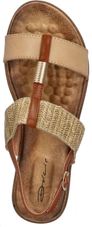 Dolcis sandalen beige cognac