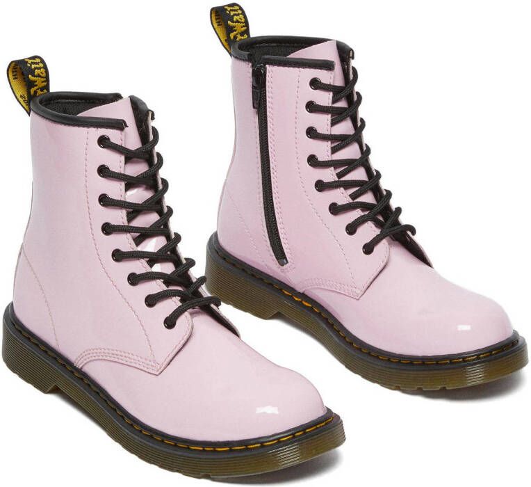 Dr. Martens 1460 J Pale Pink Patent Lamper lakleren veterboots lichtroze 29