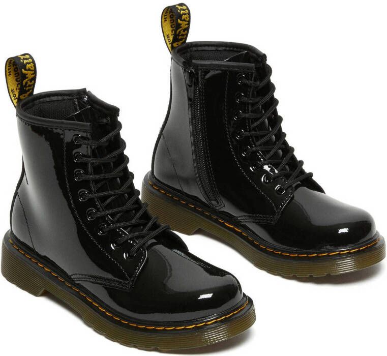 Dr. Martens 1460 Patent Kleuter Tiener leren veterboots zwart