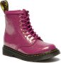 Dr. Martens 1460 T leren veterboots fuchsia zilver goud - Thumbnail 2