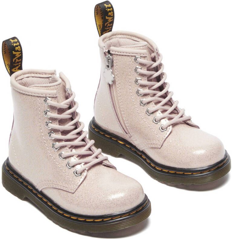 Dr. Martens 1460 T leren veterboots powder pink nebula glitter