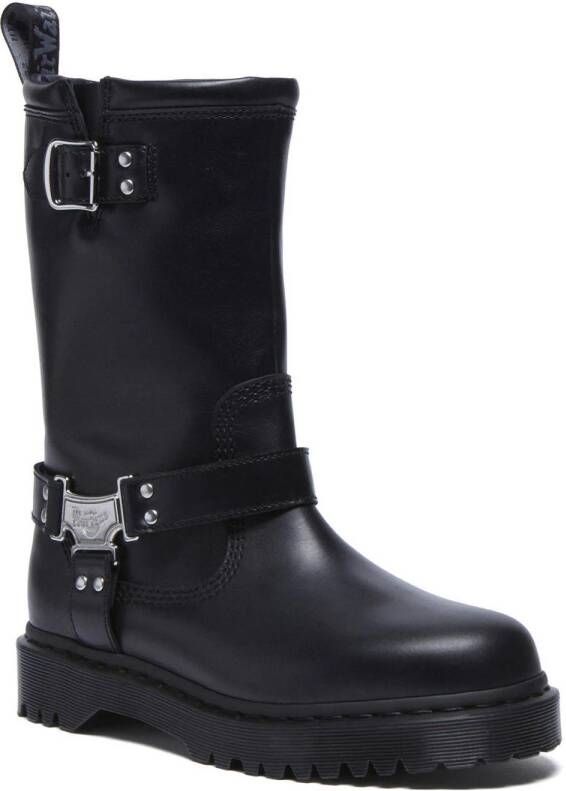 Dr. Martens Anistone Hi leren bikerboots zwart