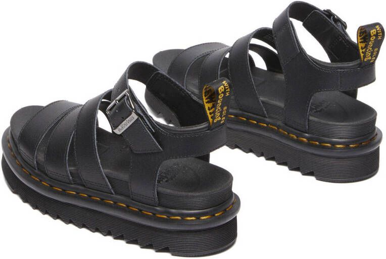 Dr. Martens Blaire leren sandalen Black Athena