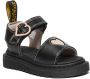 Dr. Martens Marlowe Hearts T leren sandalen Black + Powder Pink T Lamper - Thumbnail 7