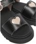 Dr. Martens Marlowe Hearts T leren sandalen Black + Powder Pink T Lamper - Thumbnail 8