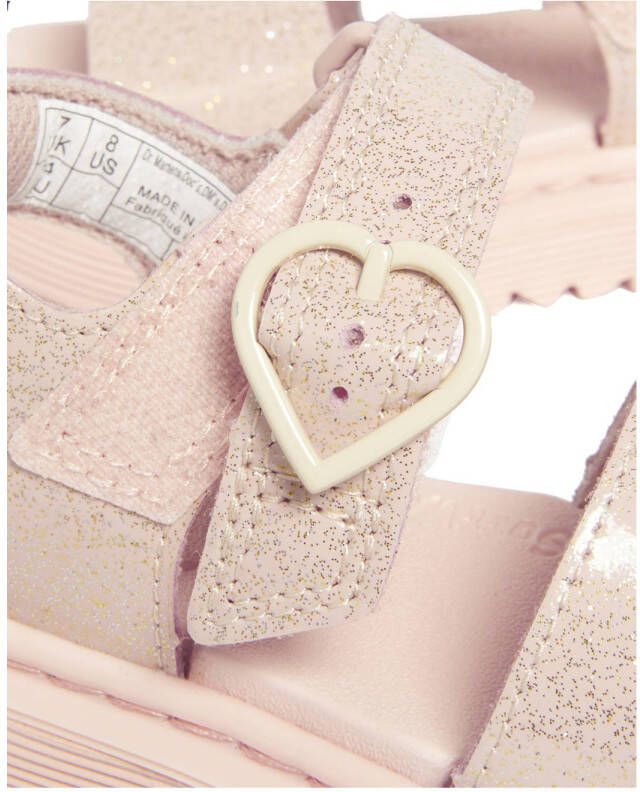 Dr. Martens Marlowe Hearts T leren sandalen Powder Pink