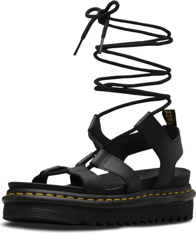 Dr. Martens Nartilla leren sandalen zwart