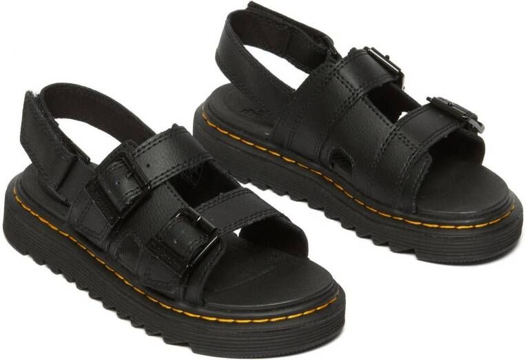Dr. Martens Varel leren sandalen zwart