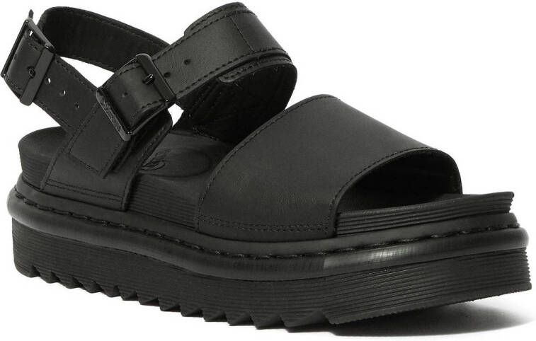 Dr. Martens Voss leren sandalen zwart