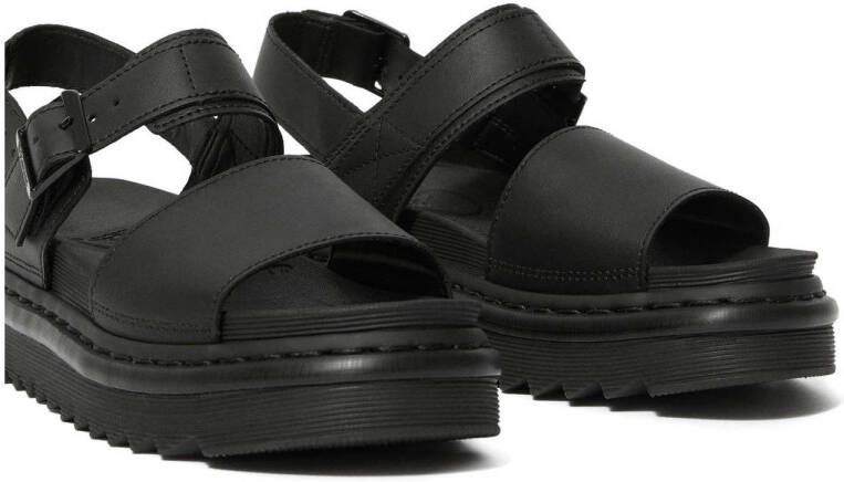 Dr. Martens Voss leren sandalen zwart