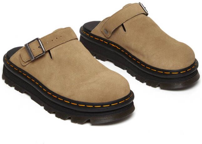 Dr. Martens ZebZag mule suède clogs Savannah Tan