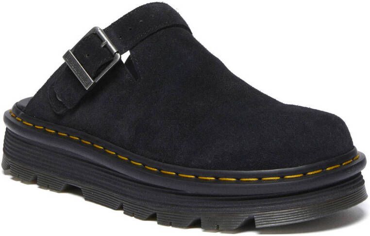 Dr. Martens ZebZag mule suède clogs zwart
