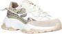 Dwrs Dames Sneakers Bonney Snake Sand champagne Wit - Thumbnail 3