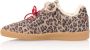 DWRS CARPI leopard teddy gevoerde suède sneakers met panterprint beige zwart - Thumbnail 2