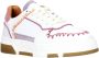 DWRS Huntly leren sneakers wit fuchsia lila - Thumbnail 2