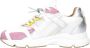 DWRS Isola chunky leren sneakers roze groen - Thumbnail 3
