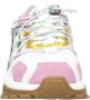 DWRS ISOLA chunky leren sneakers wit roze groen - Thumbnail 2