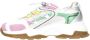 DWRS ISOLA chunky leren sneakers wit roze groen - Thumbnail 3