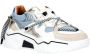 DWRS Jupiter chunky leren sneakers champagne jeans - Thumbnail 3