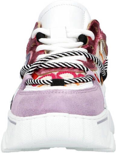 DWRS Jupiter chunky leren sneakers roze lila