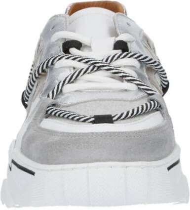 DWRS Jupiter chunky leren sneakers wit grijs