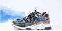 DWRS Pluto leren sneakers met pailletten roze blauw Meisjes Leer Meerkleurig 35 - Thumbnail 6