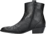 DWRS LABEL Lyon studs westernboots Zwart Leer Western Dames - Thumbnail 5