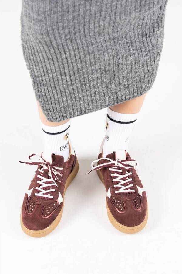 DWRS Mirabel suède sneakers bordeaux