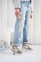 DWRS LABEL DWRS Pluto Stone Cipra Grijs Leer Lage sneakers Dames - Thumbnail 7