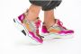 DWRS LABEL DWRS Pluto Steel Fuchsia Roze Leer Lage sneakers Dames - Thumbnail 6