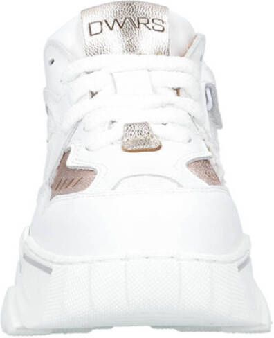 DWRS Pluto chunky leren sneakers wit rosé