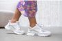 DWRS Pluto chunky leren sneakers wit zilver - Thumbnail 4