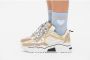 Dwrs Stijlvolle en trendy Walvis Sneakers voor vrouwen Beige Dames - Thumbnail 3