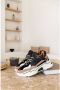 DWRS LABEL DWRS Pluto black beige Zwart Suede Lage sneakers Dames - Thumbnail 3