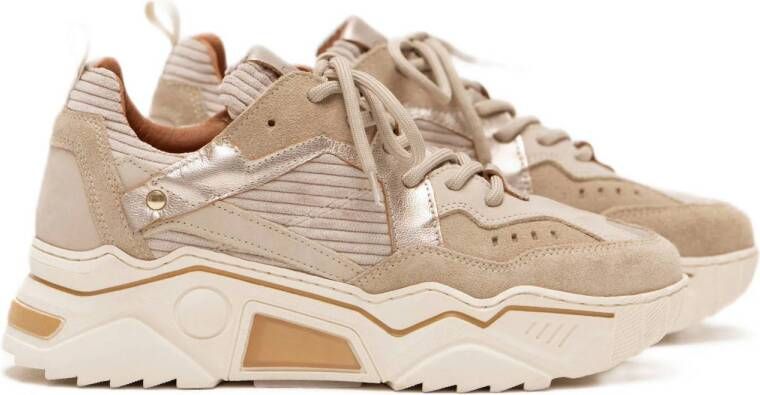 DWRS PLUTO corduroy chunky sneakers beige