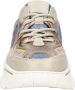 DWRS LABEL DWRS Pluto denim beige jeans Beige Leer Lage sneakers Dames - Thumbnail 3